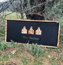 Load image into Gallery viewer, Custom Cowtag Wedding Guestbook Sign