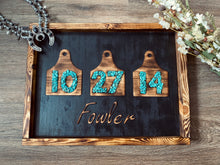 Load image into Gallery viewer, Small Cowtag Wedding Signs