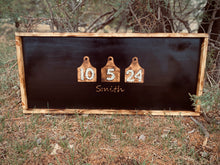 Load image into Gallery viewer, Custom Cowtag Wedding Guestbook Sign