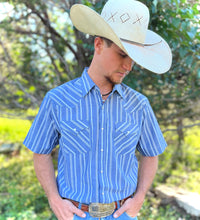 Load image into Gallery viewer, Men's Short Sleeve Pearl Snap Shirts