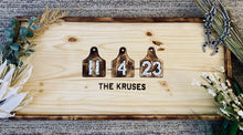 Load image into Gallery viewer, Custom Cowtag Wedding Guestbook Sign