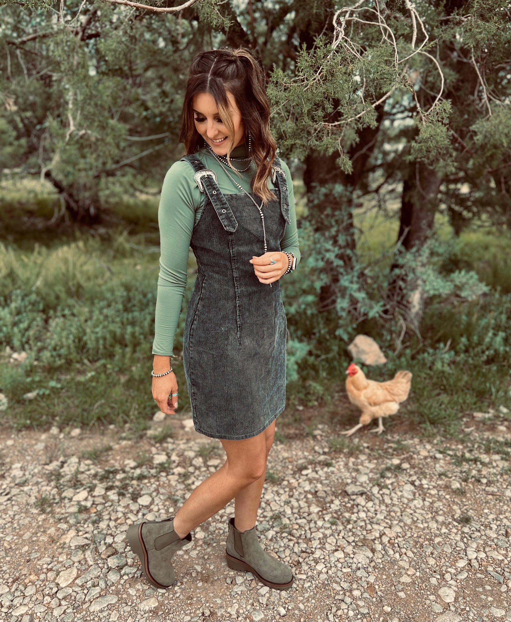 GoGo Green Combat Boots Lookin' Sharp Boutique GoGo Green Combat Boots Lookin' Sharp Boutique