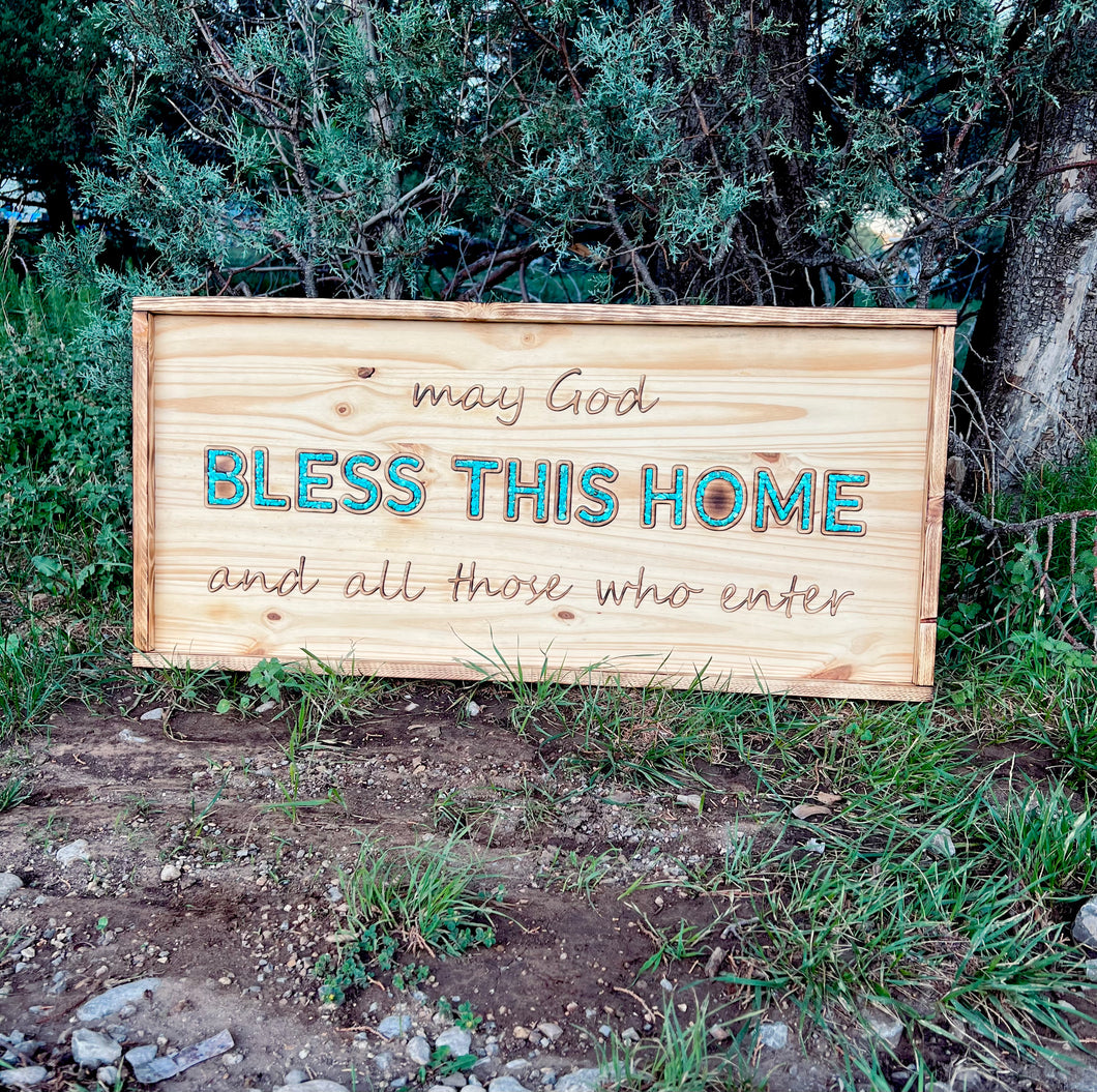God Bless This Home Sign
