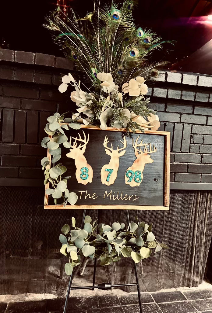 Deer Season Wedding Signs