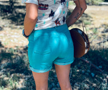 Load image into Gallery viewer, Talkin&#39; Turquoise Shorts
