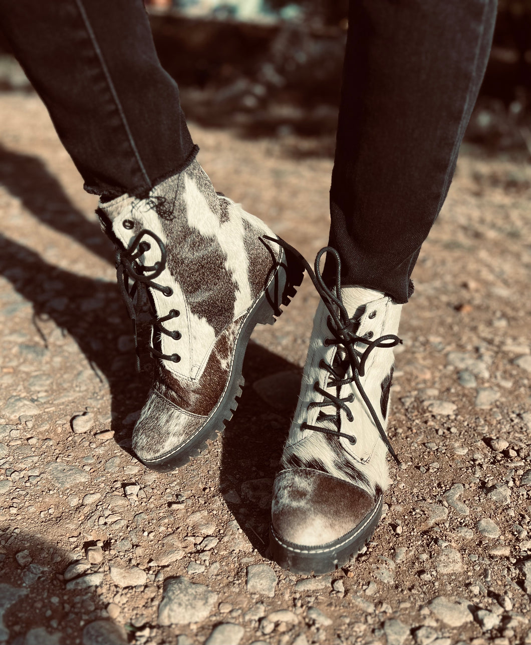 Cowy Combat Boots